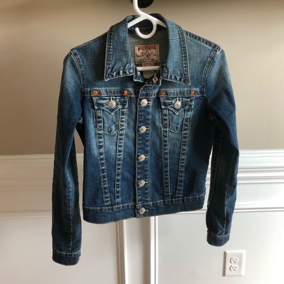 True Religion Jackets & Blazers - True Religion Emily stretch denim jacket